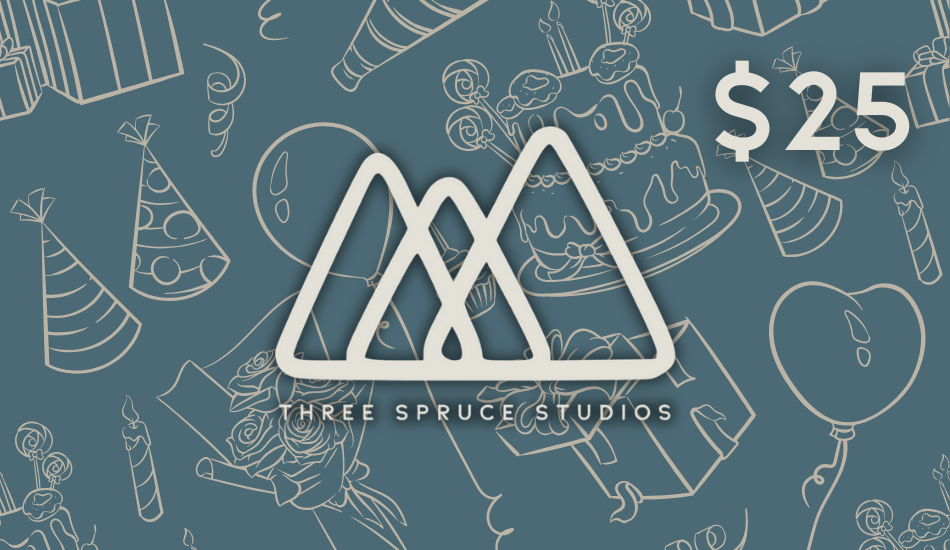 Blue Birthday Party Gift Card