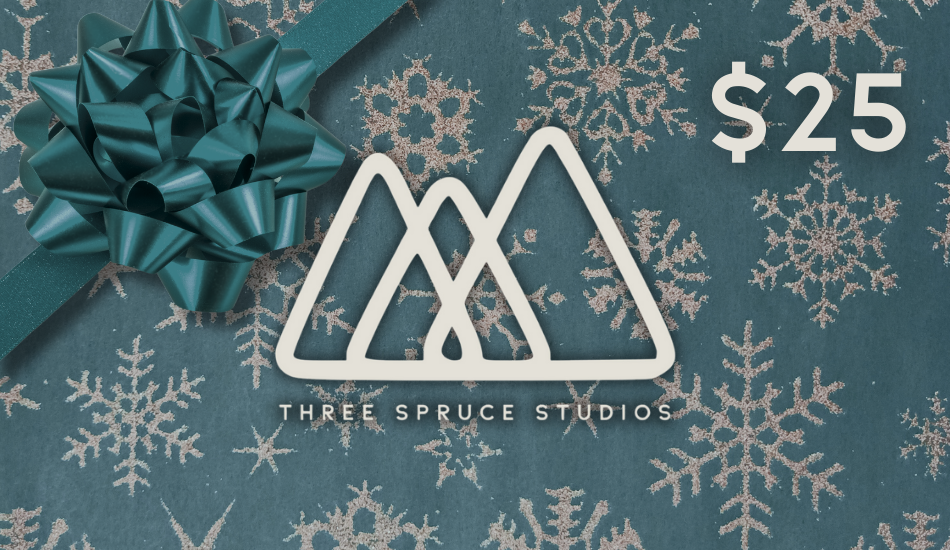 Blue Christmas Holiday Gift Card