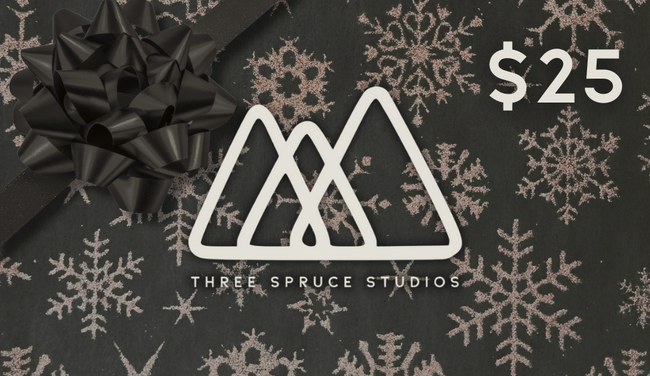 Dark Gray Holiday Gift Card