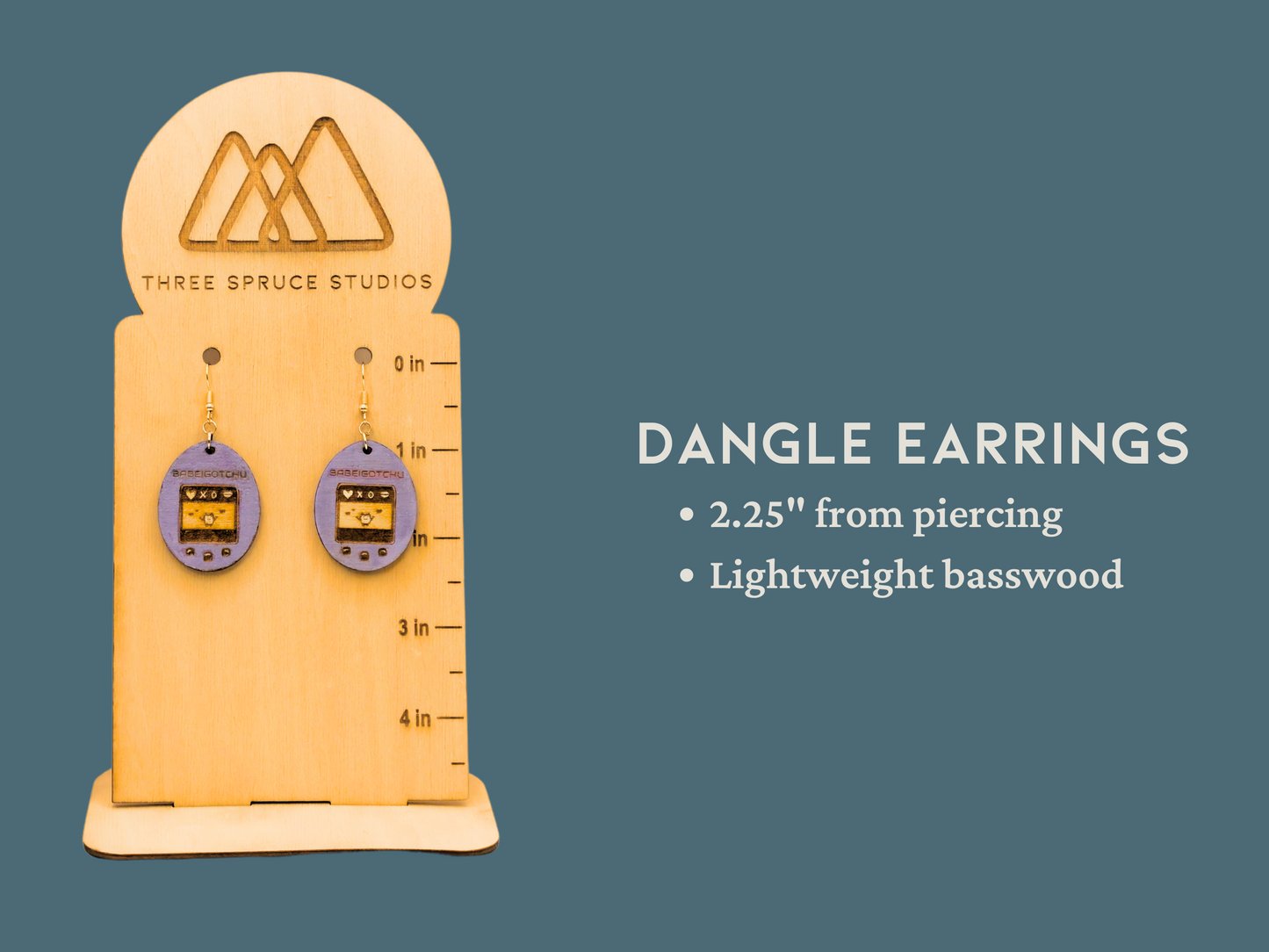 Babeigotchu Retro Digital Pet Earrings