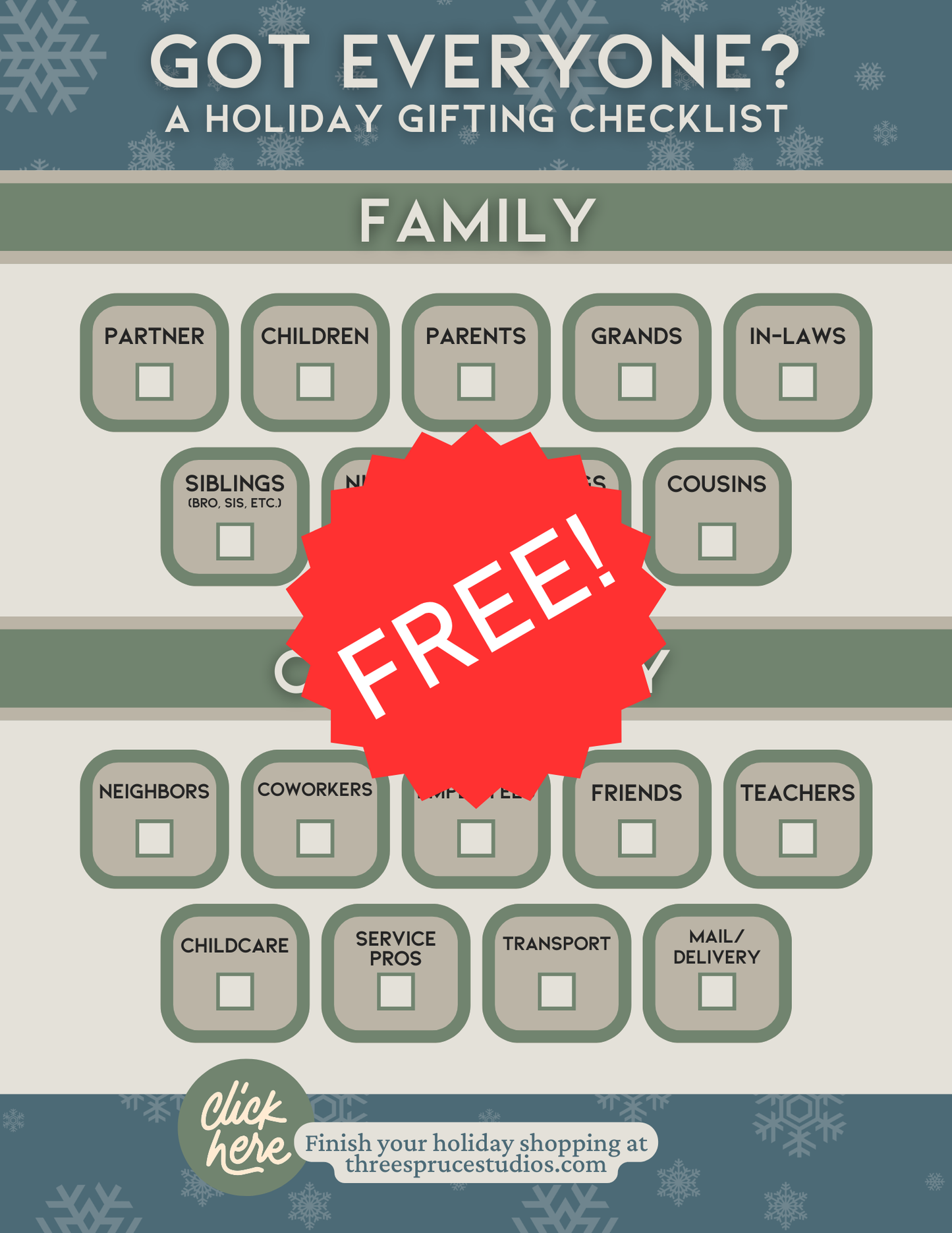 Free Download: Holiday Gifting Checklist