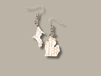 LP ♡ UP Earrings in Super-Light Wood