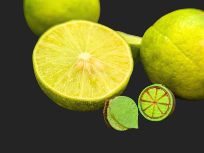 Lime Earrings in Super-Light Wood