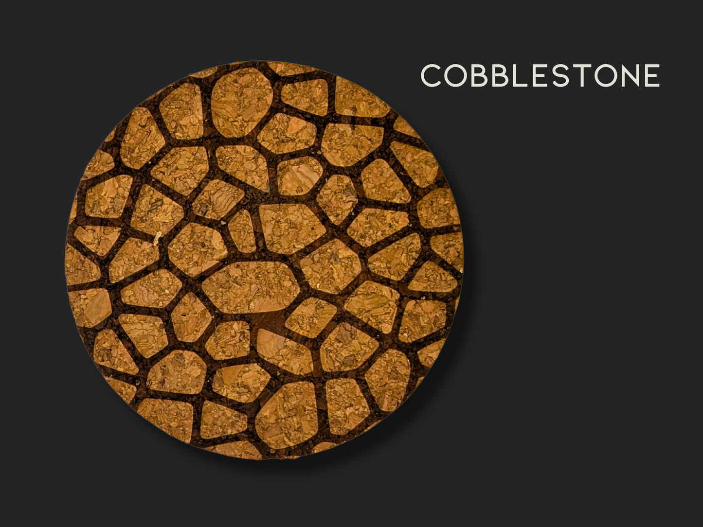Patterned Round Cork Coasters (set of 4)