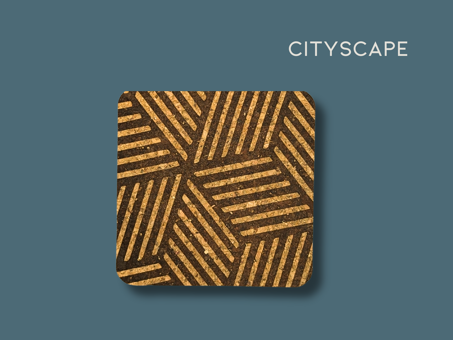 Square Cork Coasters (set of 4)